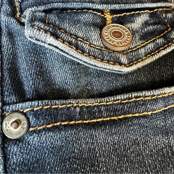 KANCAN Women's Mid-Rise Flap Pocket Flare Jeans - Size 27 - Picture 9 of 14